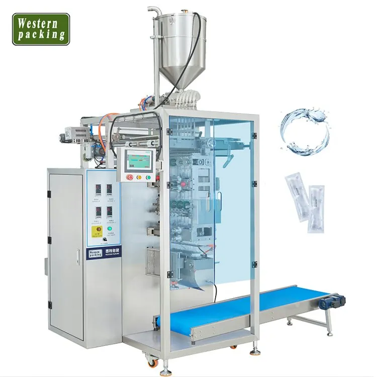 Máy đóng gói gói 10 làn chất lỏng 4 mặt